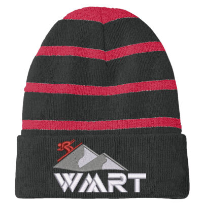 WMRT - Striped Beanie with Solid Band Thumbnail