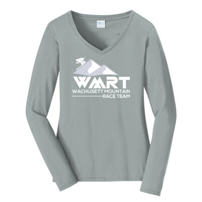 WMRT DESIGN 2 - Ladies Long Sleeve Fan Favorite V Neck Tee Thumbnail